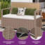Banc de rangement en rotin PE toutes saisons Balconera-111572097