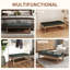 Repose-pieds cocktail capitonné de 48 po de largeur-341367840-341367841