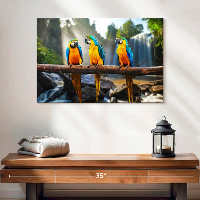 Bramaw Macaw Friends, H 16 po x l 24 po
