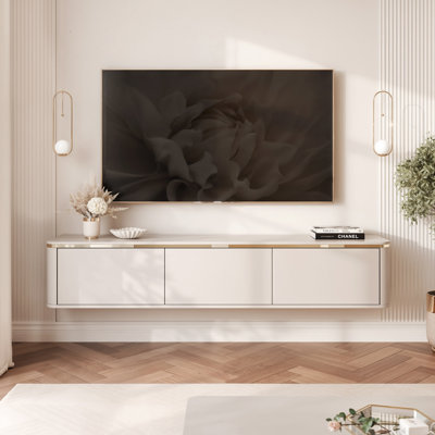 Unfinished TV Stand with Fireplace Included