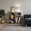 Console élégante, couleur anthracite, 31,5 po x 29,1 po x 14,6 po | 100% panneau de particules enduit de mélamine, épaisseur: 0,7 pouce | Conception polyvalente pour le salon et le vestibule, solution de rangement élégante et fonctionnelle