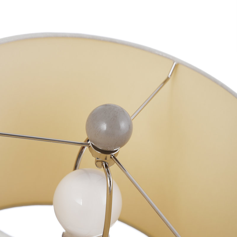 Alverez 21" Ceramic Table Lamp, Cool Gray