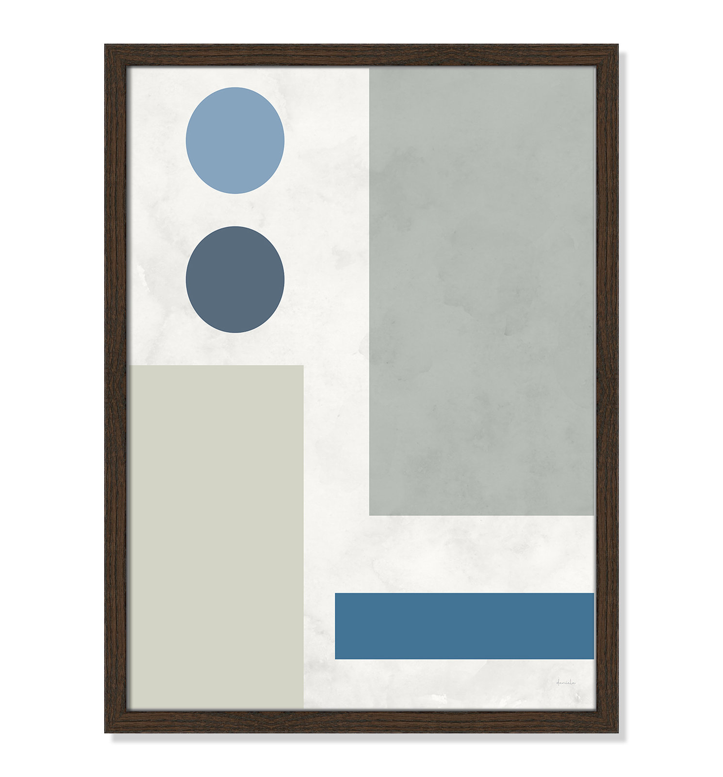Stars Align I Print, 17" W x 23" H, Walnut Framed