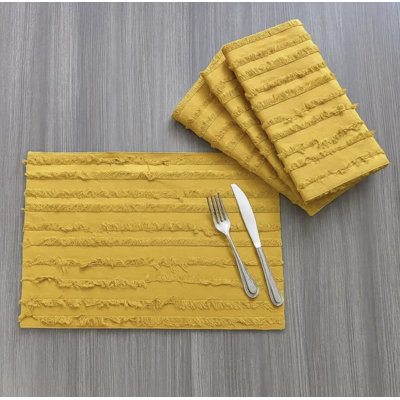 Marrigje Cotton No Pattern Rectangle Placemat