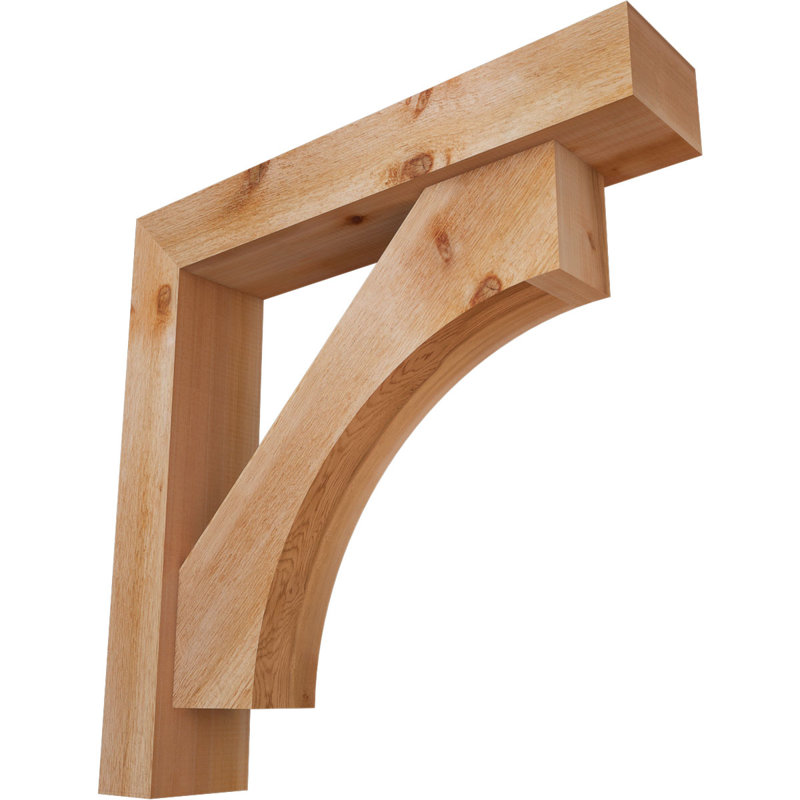 Support Westlake Block avec support décalé, 30 x 30, Cèdre rouge occidental de l 6 po (scié brut)