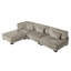 Canapé modulaire 4 pièces avec repose-pieds Koah-131278772