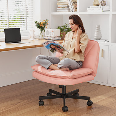Chaise de bureau pivotante en similicuir Criss Cross