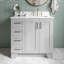ARIEL TAYLOR 37 IN RIGHT OFFSET SINGLE OVAL SINK VANITY-1355387438-1355387439-1388708758