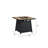 Fire Pit Table, 28-inch Square 40,000 BTU Auto-Ignition Propane Gas Firepit with Waterproof Cover