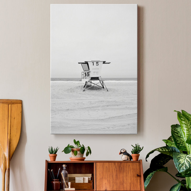 Mission Beach - reproduction de photo sur toile tendue, H 18 po x l 12 po x P 1 po