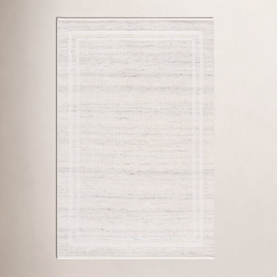 Hand-Loomed Geometric Wool Rug