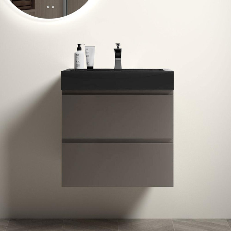 Large Storage Wall Mounted Floating Bathroom Vanity