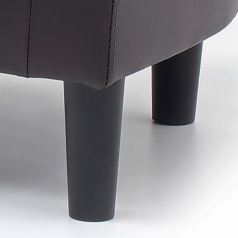 Repose-pieds demi-tonneau, brun foncé, Dark Brown
