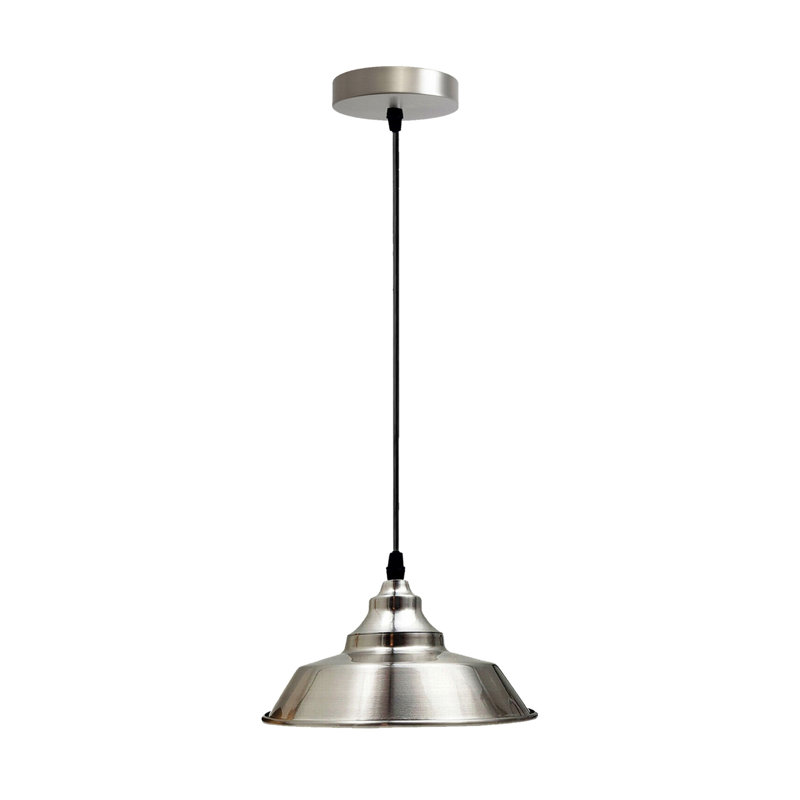 Zakaria 1 - Light Single Pendant, Satin Nickel/White, Satin Nickel/Black/White, Satin Nickel/Black/White