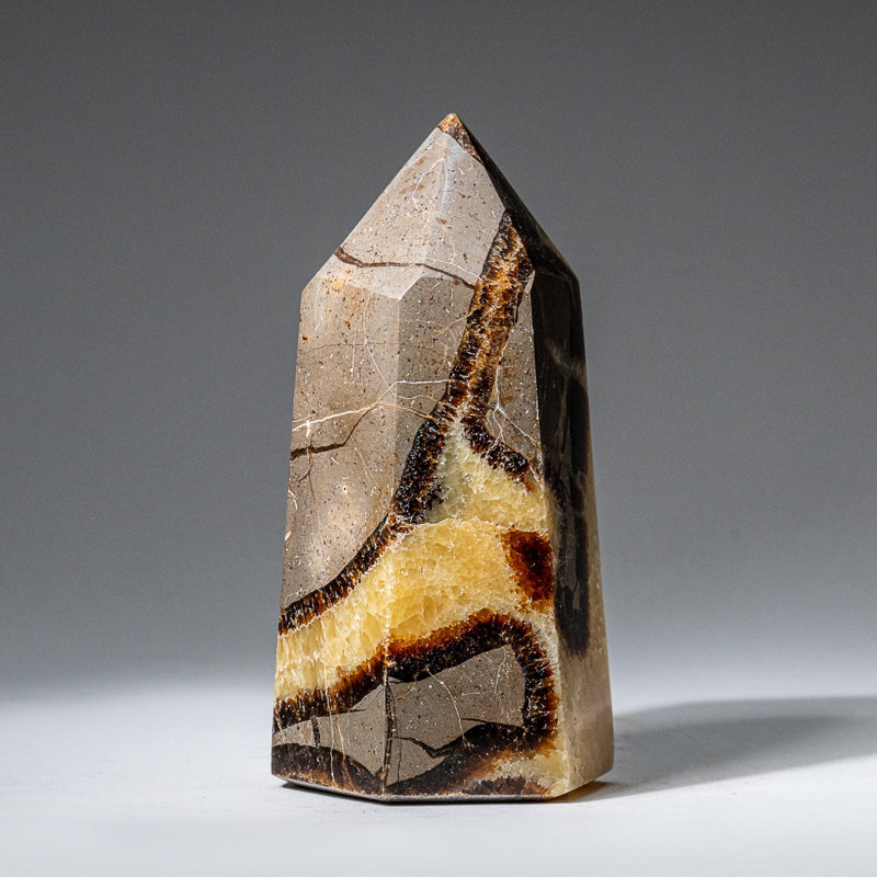 Genuine Polished Septarian Point from Madagascar (1.3 Lbs)