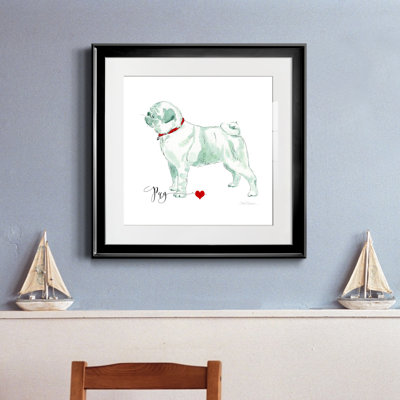 " Must Love Pugs " Painting Print