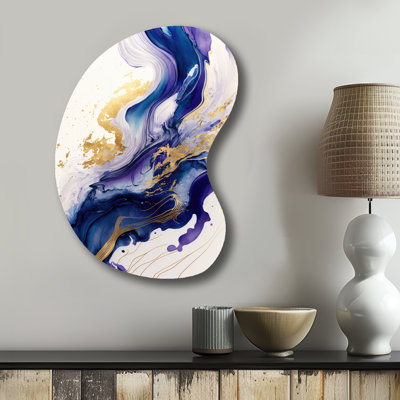 DeMille - Abstract Spirals Boom Shape Assymterical Metal Wall Sculpture