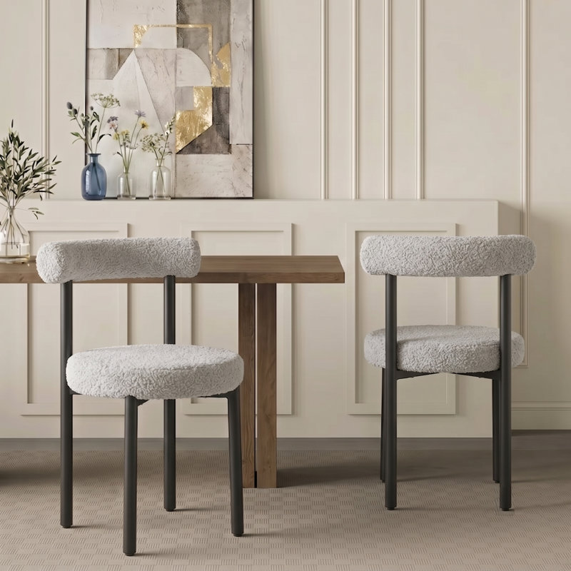 Ensemble de 2 chaises rembourrées Contemporary Chic, Grey