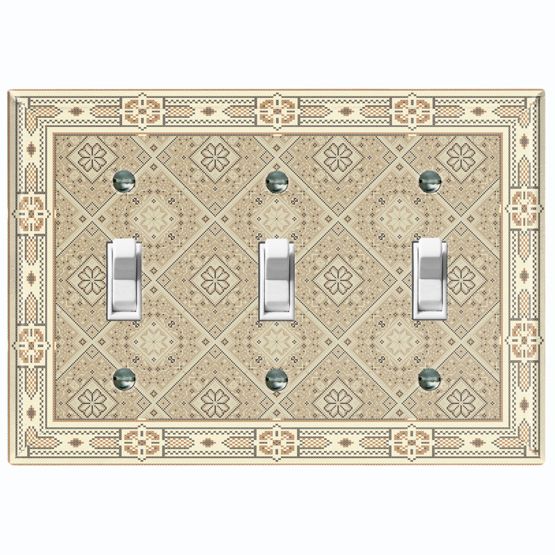 3 - Gang Toggle Light Switch Standard Wall Plate