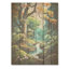 Green Tree Oak Enchantment - Tree Oak Wood Art On Natural Pine Wood