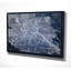 « berlin sketch map », reproduction d’impression sur toile tendue en bleu-20749004