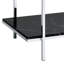 Table console Angwin en faux marbre miroir et chrome