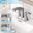 Bathroom Faucet With Pull Down Sprayer, 2 Handles 3 Hole Bathroom Faucet-107099425