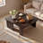 Wood Coffee Table, Mid Century Modern Living Room Table, Free Adjustable Shape, No Assembly Needed Pieces-2094916925-2100117855