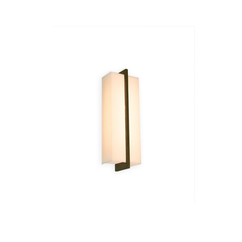 Via Flush Mount Sconce, Dark Stained Walnut