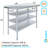 Stainless Steel Table With Three Undershelves-117042551