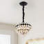 1 - Light Matte Black LED Chandelier Pendant