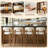 Upholstered Solid Wood Barstool Chair-848253285