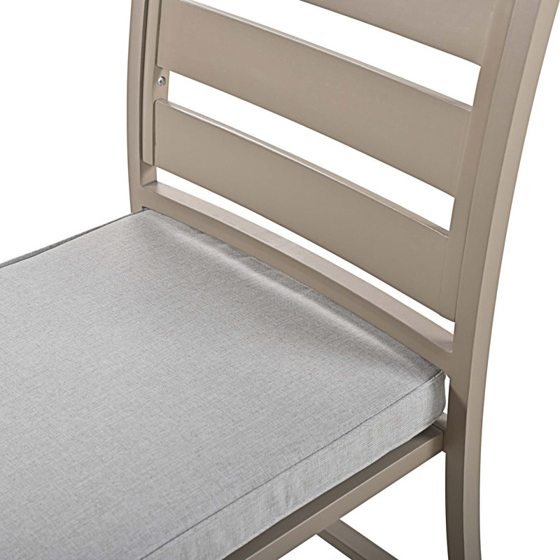 Ensemble repas d'extérieur carré L 35,4 po Aydelis, Gris brun