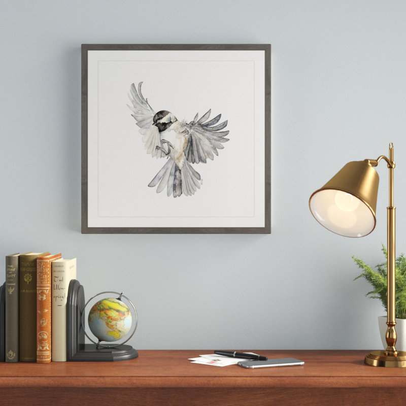 Freedom by Rachel Byler - Painting, 30cm H x 30cm W, Grey Framed