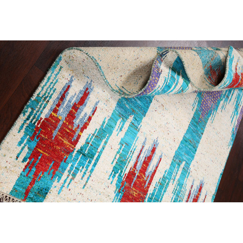 One-of-a-Kind 4'11" X 7'8" New Age Area Rug in
