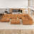 Zendajas Upholstered U-Shaped Sectional Reversible-1503399788