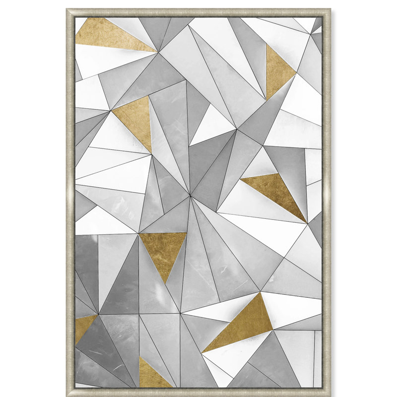 « triangulaire de la paroi », impression, Encadrement blanc, H 17 po x l 12 po