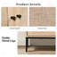 Buffet / commode intérieur 31 po en rotin beige