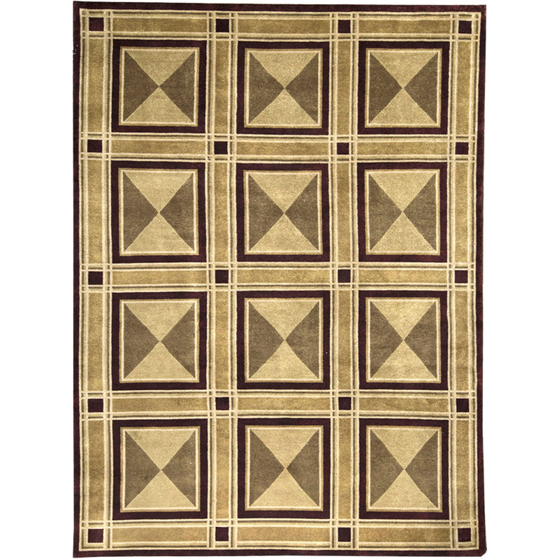 Hand-Knotted High-Quality Beige Area Rug