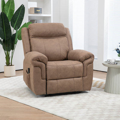 Fauteuil inclinable manuel avec 8 fonctions de massage par vibration et poches latérales