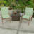 21" x 44" Outdoor Chair Cushion with Ties and Loop-478544813