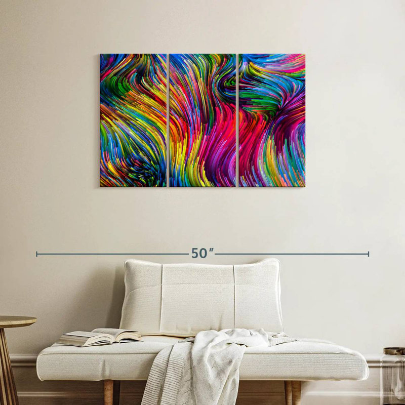Avery Colors In Motion Abstract, H 24 po x l 38 po