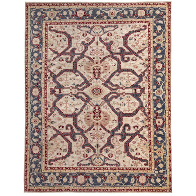 One-of-a-Kind 8' X 9'11" Old Wool Area Rug in