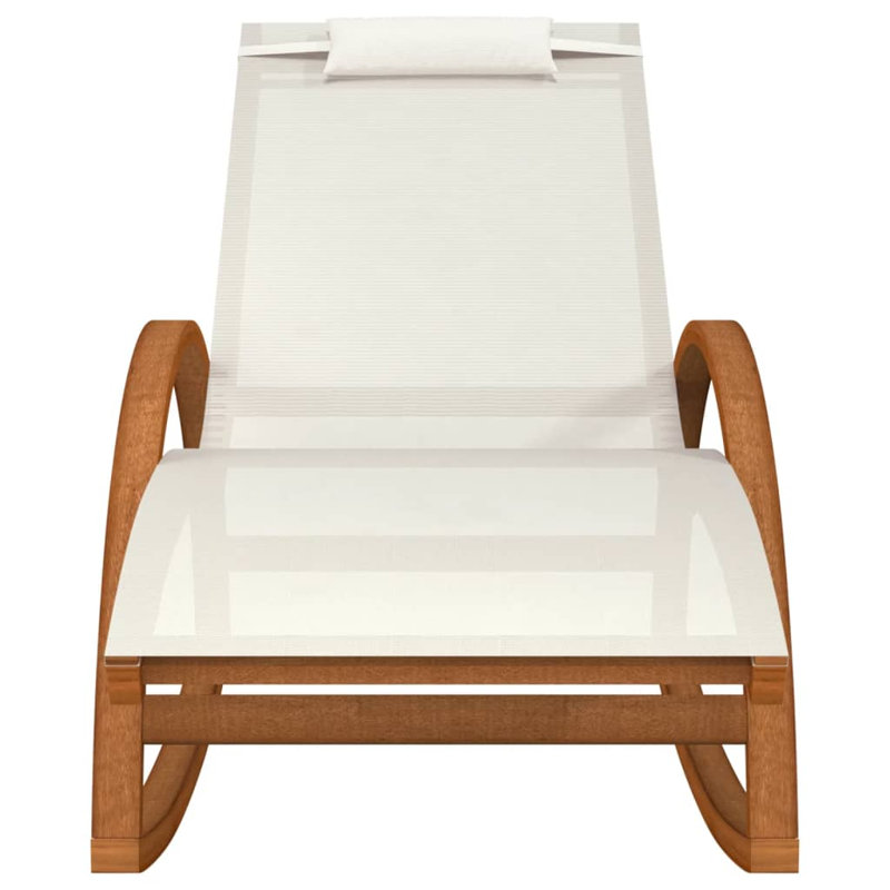 Chaise berçante Poplar, Blanc