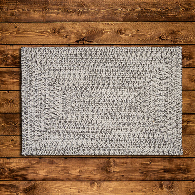 Tapis réversible argent pour l'intérieur et l'extérieur Tabb, Rectangle 12 pi x 15 pi