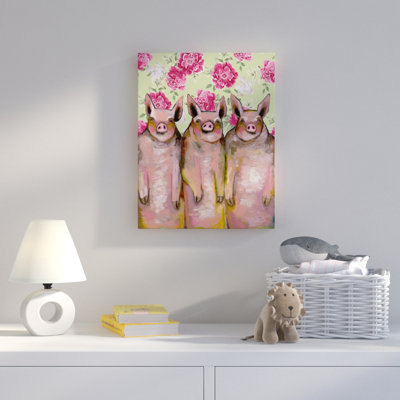 «Little Piggies», art sur toile
