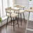 Kiylan Swivel Upholstered 26.7" Linen Counter Stool with Curved Wing Back and Metal Frame-983346175