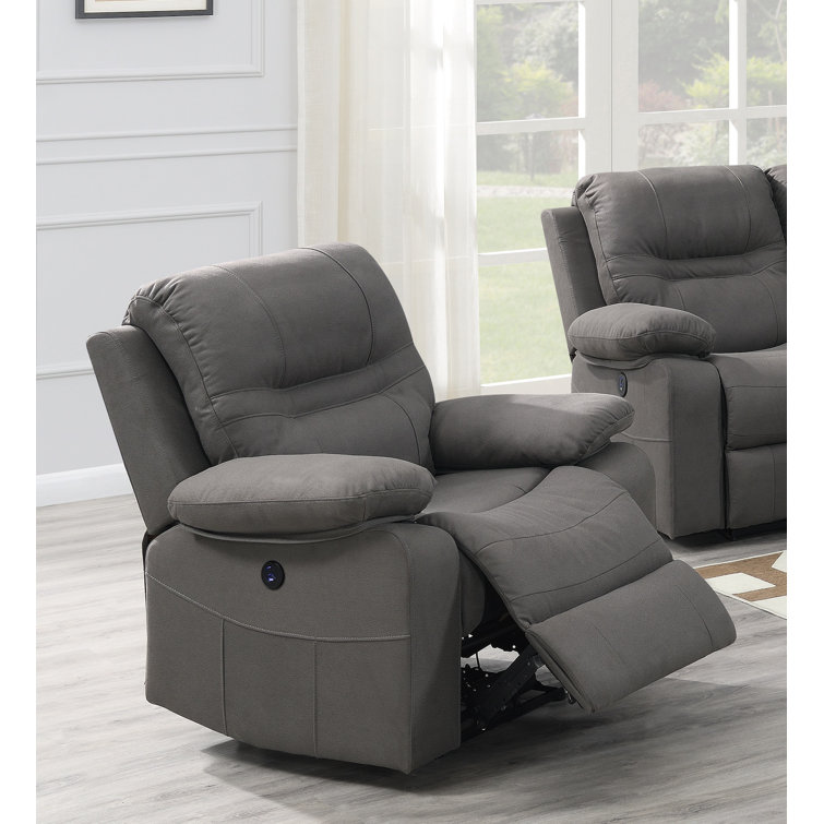 Red Barrel Studio® Faux Leather Power Recliner 