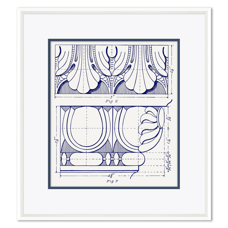 White Figure 7, Blue Shell Study & Blue RCP Giclee Print by David Phoenix