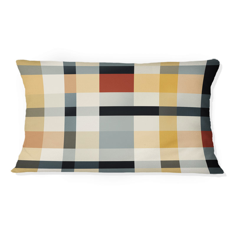Coussin décoratif en polyester géométrique